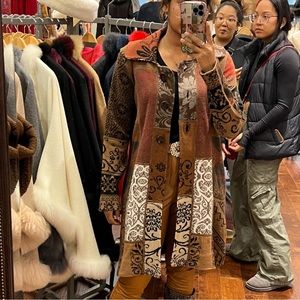 Pure Alpaca long cardigan in sweater